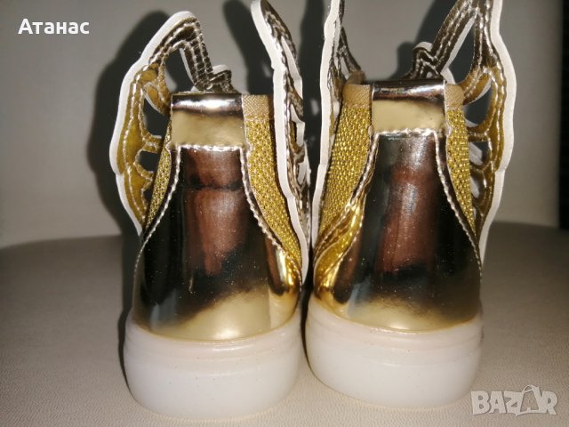 Детски кецове в златисто размер 21, снимка 8 - Детски обувки - 32482502