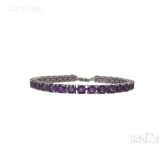 Сребърни Тенис Гривни, снимка 12 - Гривни - 49739505