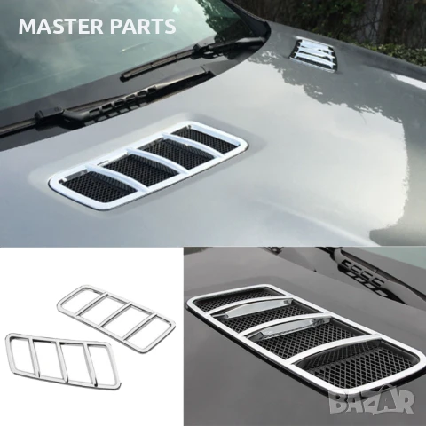 Хромирани добавки за отворипреден капак Mercedes w166 ML GLE GL GLS, снимка 6 - Части - 51379658