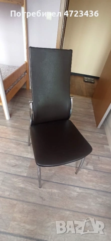Продавам кожени столове, снимка 2 - Столове - 53437509