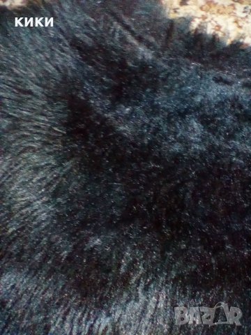 Дамско черно палто ЕКО кожа/косъм/, снимка 5 - Палта, манта - 34857173