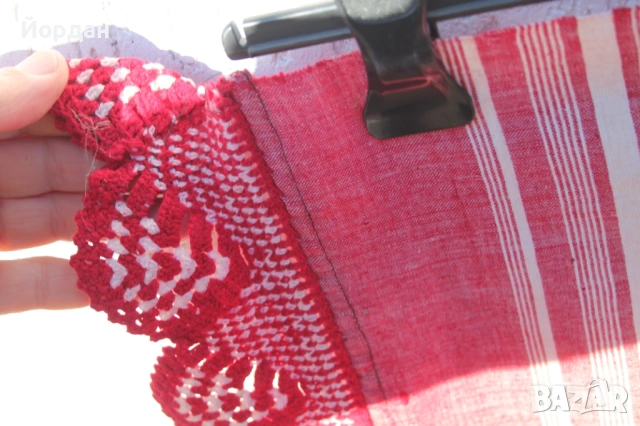 Ленена ръчнотъкана покривка , снимка 3 - Антикварни и старинни предмети - 53564946