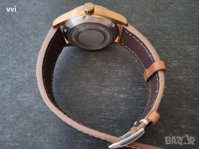 Автоматичен Пилотски часовник с бронзова каса, снимка 3 - Мъжки - 49448162