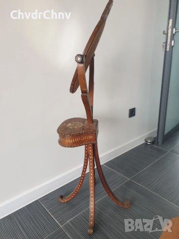 Стара индийска дървена тоалетка-кутия с огледало/инкрустации от слонова кост/113см, снимка 13 - Антикварни и старинни предмети - 51431921