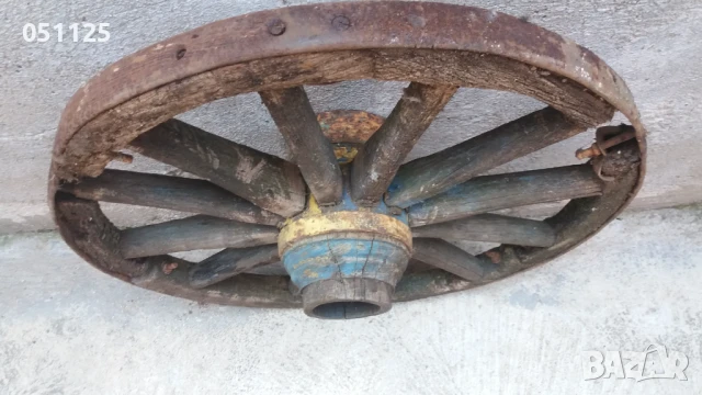 старо масивно колело от каруца, снимка 10 - Антикварни и старинни предмети - 50596577