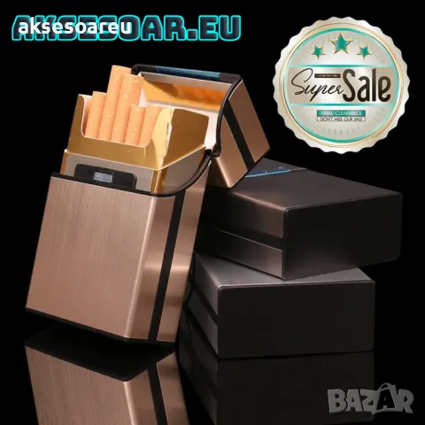 Идеална подаръчна метална кутия табакера с магнитен капак за 80 мм стандартни цигари модна стилна, снимка 3 - Табакери - 50220834