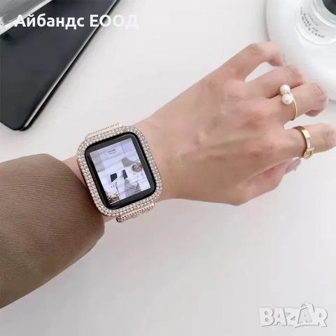 Crystal ring stainless steel верижка за Samsung/Huawei/Amazfit/Garmin, снимка 11 - Каишки за часовници - 51455878
