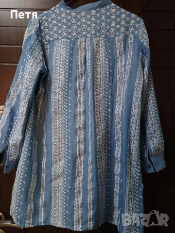 нова туника деним със бродерия Л-ХЛ размер , снимка 3 - Туники - 50167035