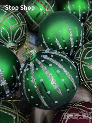 Стъклени коледни топки , снимка 2 - Декорация за дома - 42992324