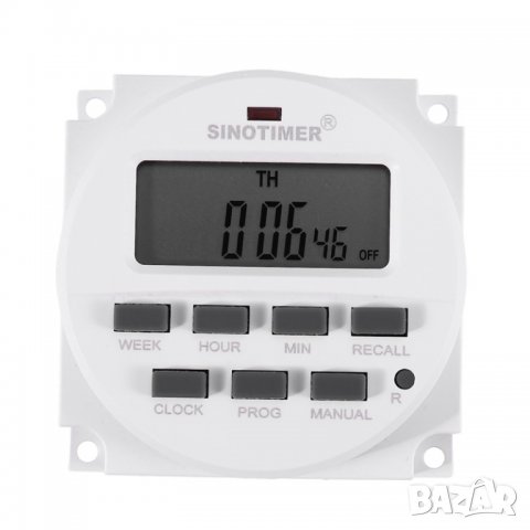 Автоматичен седмичен превключвател/таймер на ел. уреди Sinotimer, Програмируем, Точност до 1 секунда, снимка 12 - Друга електроника - 38067664