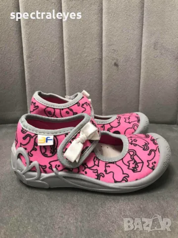 Пантофи за момиче 23 24 25 26 27 размер, снимка 4 - Детски пантофи - 47825418