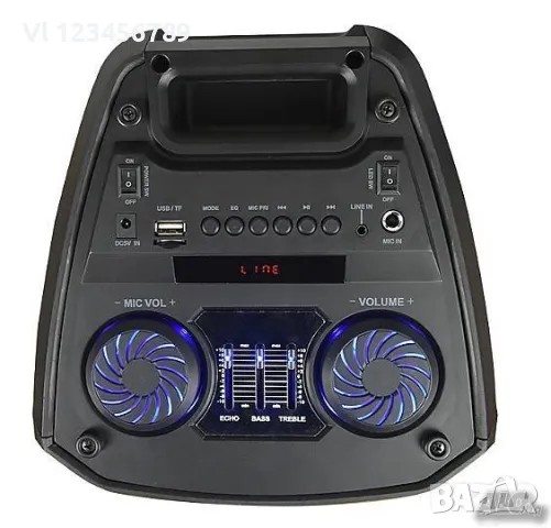 Караоке двойна тонколона 2х6”+ микрофони, JMK модел: ED-606, снимка 3 - Bluetooth слушалки - 50140020