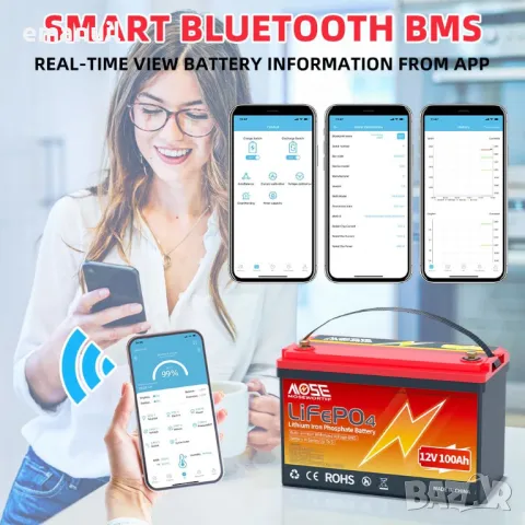 LiFePO4 12V 24V 36V 48V 6-300A UPS POWER BANK Aкумулатор кемпер солар, снимка 6 - Други машини и части - 45251978