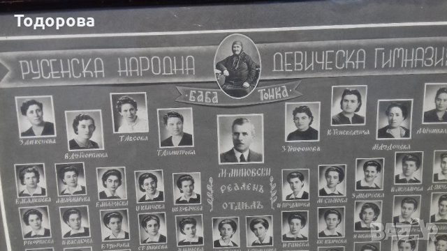 Стара голяма картонена снимка в рамка и стъкло., снимка 2 - Антикварни и старинни предмети - 32758934