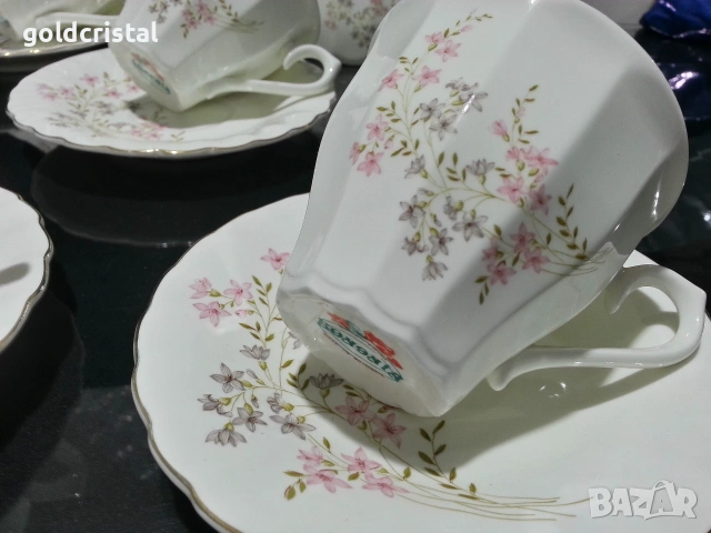 Стар български костен порцелан чаши за чай , снимка 4 - Антикварни и старинни предмети - 53317053