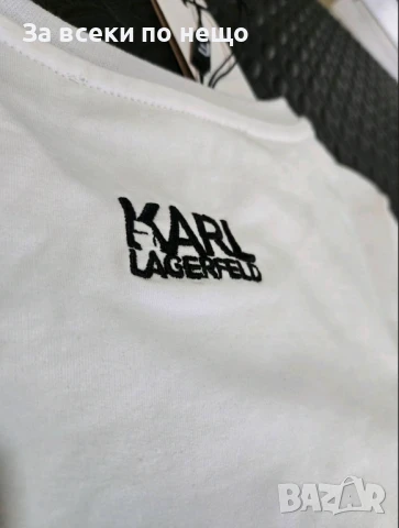 Karl Lagerfeld Дамски Летен Комплект С Бродирано Лого👚🩳Дамски Къс Екип - 2 Цвята Код VL-88, снимка 6 - Спортни екипи - 50588371