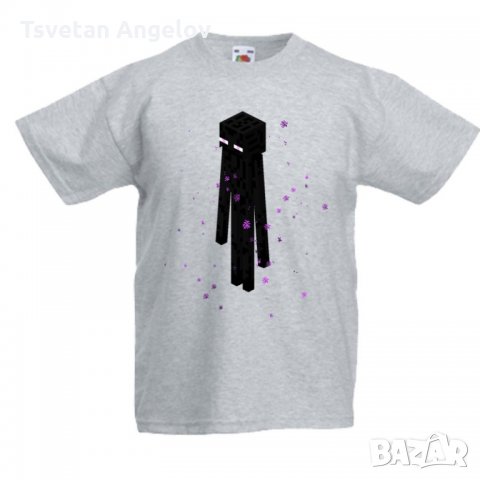 Детска тениска майнкрафт Minecraft Enderman 01, снимка 3 - Детски тениски и потници - 32695573