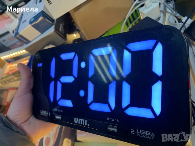 LED дигитален стенен часовник / Будилник със Седмични Аларми и Димиране, снимка 6 - Други стоки за дома - 49369542