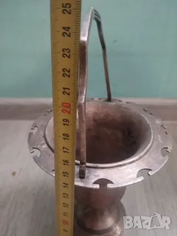 Посребрен лъжичник арт нуво, снимка 4 - Антикварни и старинни предмети - 47823257