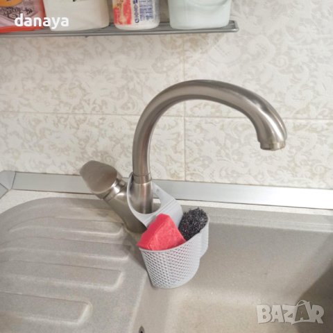3528 Органайзер за мивка закачаща поставка за гъбички и телчета, снимка 3 - Органайзери - 39544615