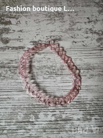 Комплект от 2 чокъра в черен и розов цвят ❤️🖤, снимка 4 - Колиета, медальони, синджири - 52377926