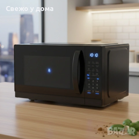 Микровълнова фурна MUHLER MO-7059D 25L, черна, дигитална, снимка 5 - Микровълнови - 53509347