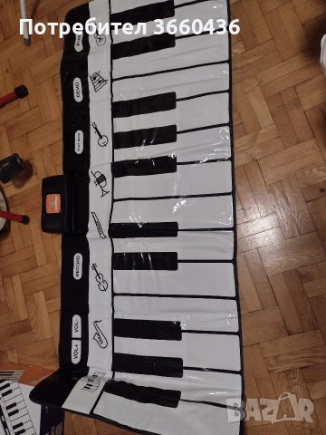 Детско голямо пиано за под/тип постелка/килим - на батерии., снимка 3 - Музикални играчки - 52816836