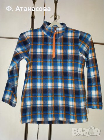 Детски пуловер от полар Quechua за зимни спортове, 4-5г., нов, с подарък