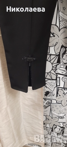 Ефектен Макси Кожен Панталон в черно-размери50,52,54!, снимка 9 - Панталони - 52377600