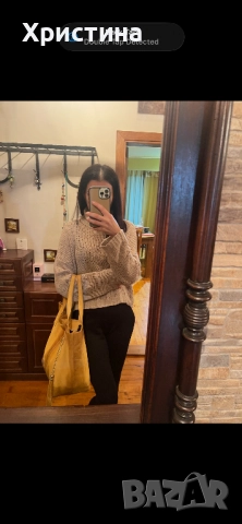 Дамска чанта и сандали естествена кожа 