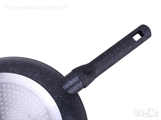 НОВ Тиган Brittany с трислойно незалепващо покритие GreblonC2, без токсини и тежки метали, 26см, снимка 7 - Съдове за готвене - 43299646