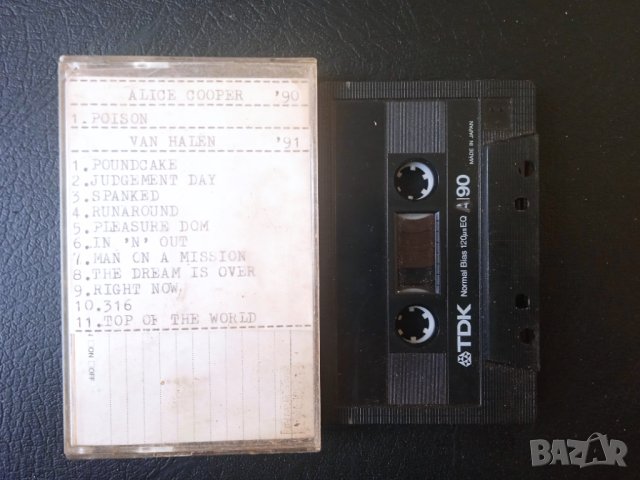 Alice Cooper / Van Halen аудио касета TDK A90, снимка 1 - Аудио касети - 44036432