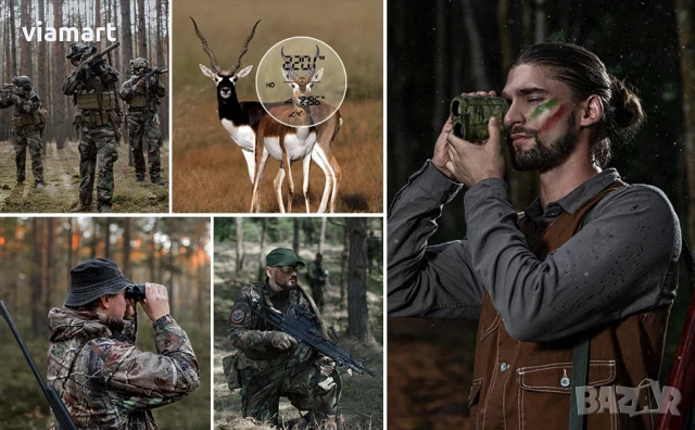 Лазерен далекомер за лов MiLESEEY PF2E, обхват до 600 м, 6x увеличение, снимка 5 - Оборудване и аксесоари за оръжия - 50609432