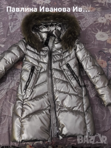 Продавам зимно яке с естествен косъм.Последна бройка С, снимка 2 - Якета - 52743522