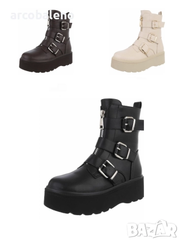 Дамски класически боти до глезена, 3цвята 