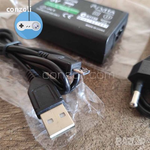 Зарядно устройство с USB кабел за PlayStation Vita PCH-2000 SLIM конзоли, снимка 3 - PlayStation конзоли - 36696433