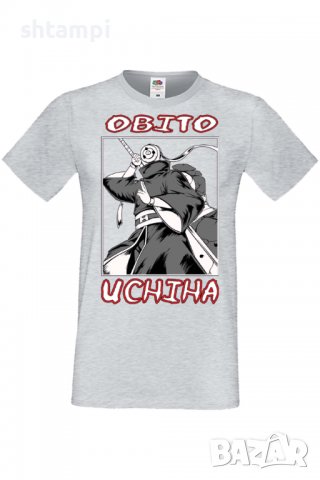 Мъжка тениска Naruto Obito Uchiha,Анимация,игра,Празник,Повод,, снимка 6 - Тениски - 38096569