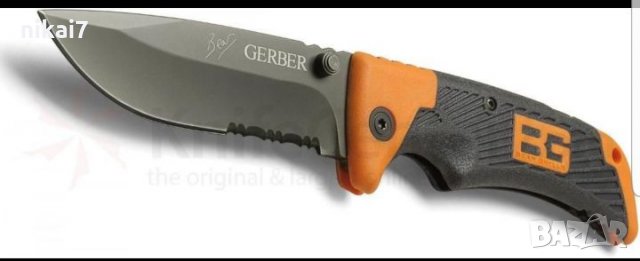  	ловен нож тактически GERBER за оцеляване комбинирано острие мега здрав , снимка 14 - Други - 27253052