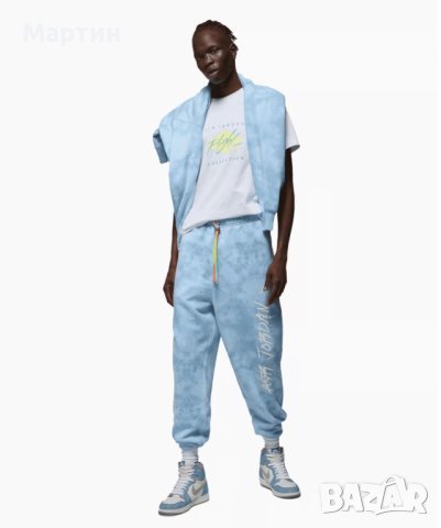 Мъжко долнище Jordan x J Balvin Tie-Dye - размер L/XL, снимка 2 - Спортни дрехи, екипи - 43580544