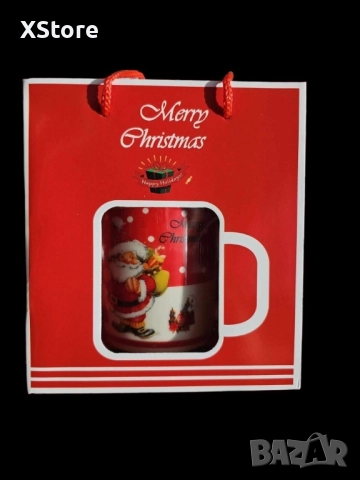 Оригинален коледен подарък чаша в оригинална опаковка и лъжичка, снимка 3 - Декорация за дома - 52440412