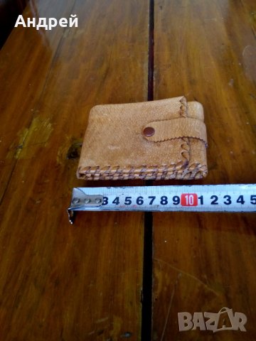 Стар кожен портфейл,портмоне #4, снимка 6 - Антикварни и старинни предмети - 27452854