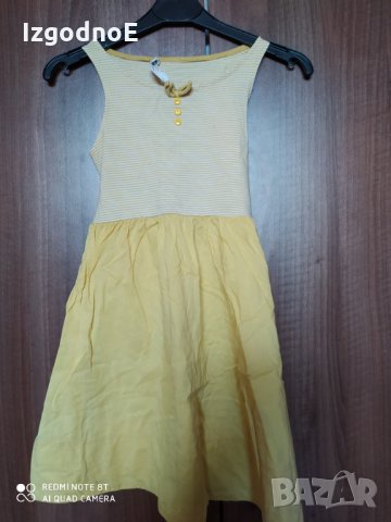 4-6 г H&M лятна памучна рокля, снимка 6 - Детски рокли и поли - 28976045