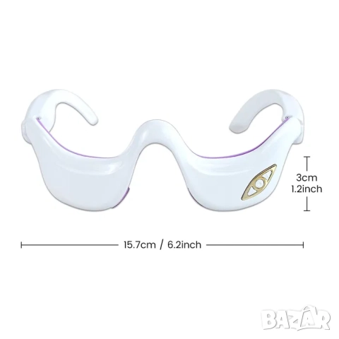 3D EMS очила, пачове за очи, при тъмни кръгове и торбички под очите, снимка 8 - Масажори - 52033931