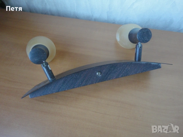 Стенен аплик венге, снимка 3 - Лампи за стена - 53340832