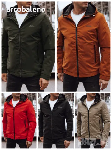 Мъжко преходно яке с качулка, 5цвята 