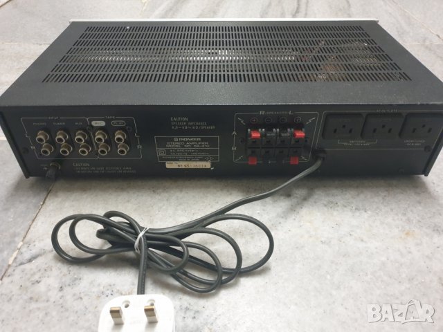 Качествен усилвател Pioneer SA-410   Made in Japan В много добро състояние. Работи без проблем. , снимка 3 - Ресийвъри, усилватели, смесителни пултове - 35327507