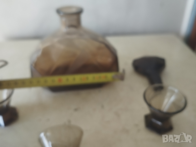 стар кристален сервиз за ликьор арт деко, снимка 6 - Други ценни предмети - 44857818