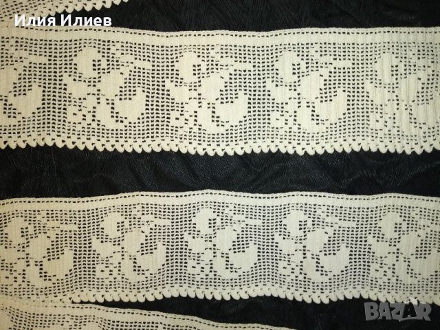 Дантели за чаршафи, ръчно плетени на 1 кука, снимка 2 - Други - 39455079