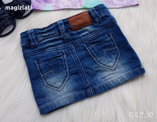 Дънкова пола 1 година, снимка 2 - Бебешки рокли - 32785935