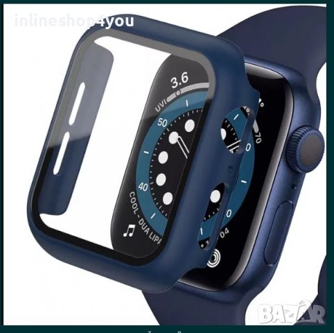 Протектор за часовник Apple Watch 6 SE 5 4 40mm 44mm + стъклен 3D 5D, снимка 9 - Аксесоари за Apple - 37896478